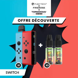 [Offre] Pack n°2 Klip's Switch + 2 E-liquides Tornadoliq - Fumytech & Firerose x Tornadoliq