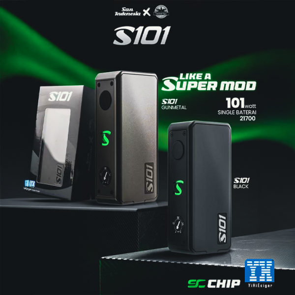 Box S101 21700/20700/18650 - San Indonesia X Gerobak Vaper