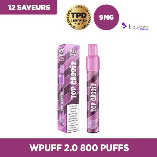 Starter Kit 800 Puffs 9mg - Wpuff 2.0 by Liquideo