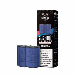 Prefilled Cartridges Hyper Max Advanced 30k 6mg 10+10ml (2pcs) - Crown Bar by Al Fakher