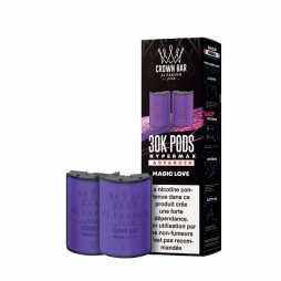 Cartouches Pré-remplies Hyper Max Advanced 30k 6mg 10+10ml (2pcs) - Crown Bar by Al Fakher