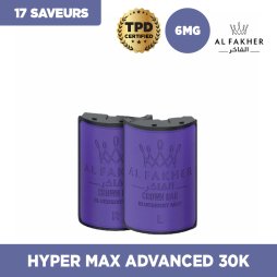 Prefilled Cartridges Hyper Max Advanced 30k 6mg 10+10ml (2pcs) - Crown Bar by Al Fakher