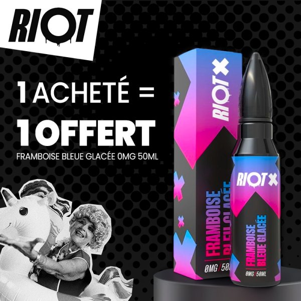 [Offer] Buy 1 Blue Raspberry Ice 0mg 50ml, Get 1 Free - Riot X by Riot