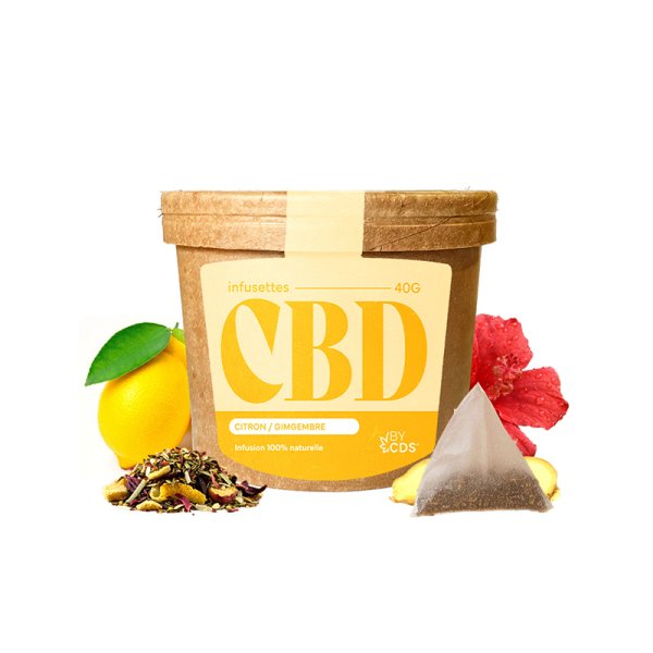 CBD Lemon Ginger Tea Bags - BY CDS