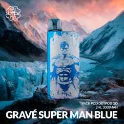 Pack Pod dotPod Go 2ml 3000mAh Gravé Super Man Blue - Dotmod