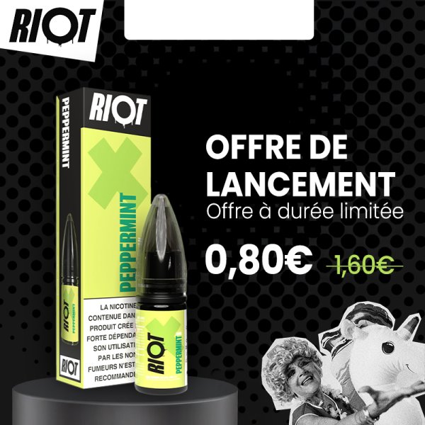 Peppermint Nic Salts 10ml - Riot X by Riot