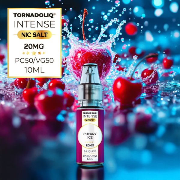 Cherry Ice Nic Salts 10ml - Intense by Tornadoliq