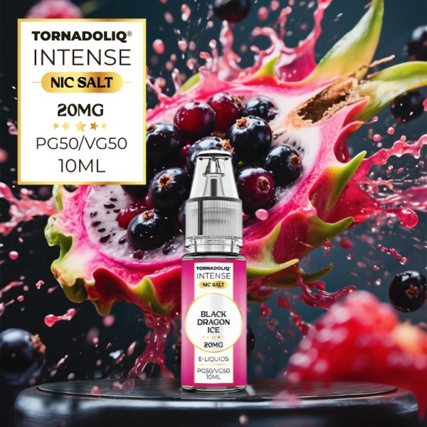 Black Dragon Ice Nic Salts 10ml - Intense by Tornadoliq
