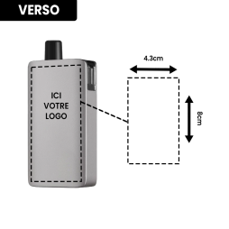 Kit DotPod Max V1.5 5ml 2100mAh Gunmetal Personnalisé - Dotmod