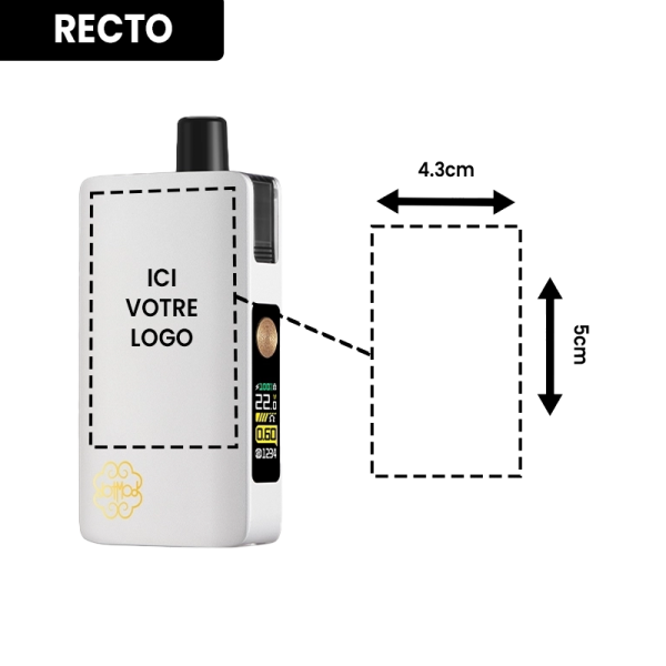 Kit DotPod Max V1.5 5ml 2100mAh Silver Personnalisé - Dotmod