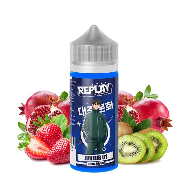 Joueur 01 0mg 100ml - Replay by Liquidarom