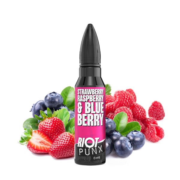 Strawberry Raspberry Blueberry 0mg 50ml - Punx by Riot