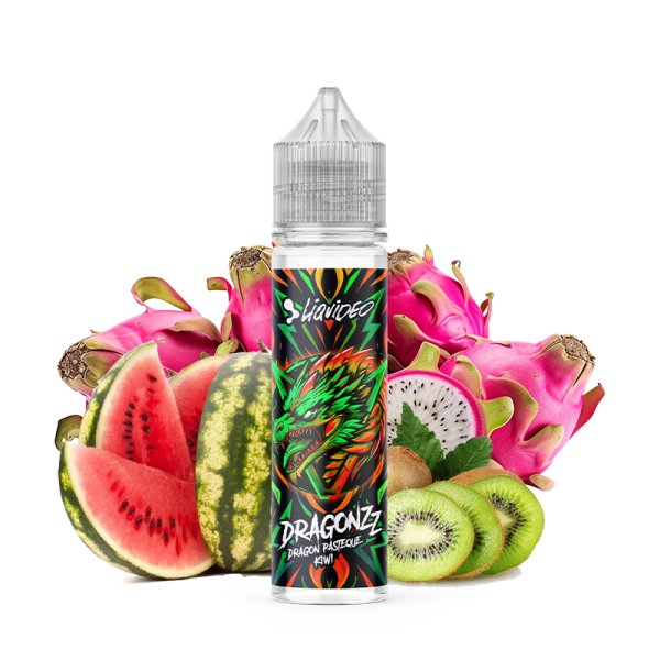 Dragon Pastèque Kiwi 0mg 50ml - Dragonzz by Liquideo
