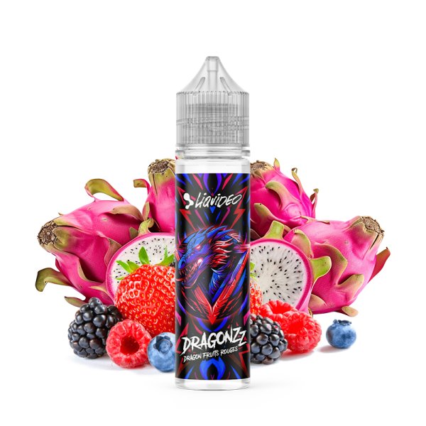 Dragon Fruits Rouges 0mg 50ml - Dragonzz by Liquideo