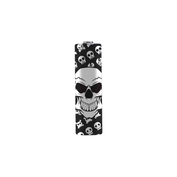 Wraps pour accu 18650 (5pcs) Crazy Skull
