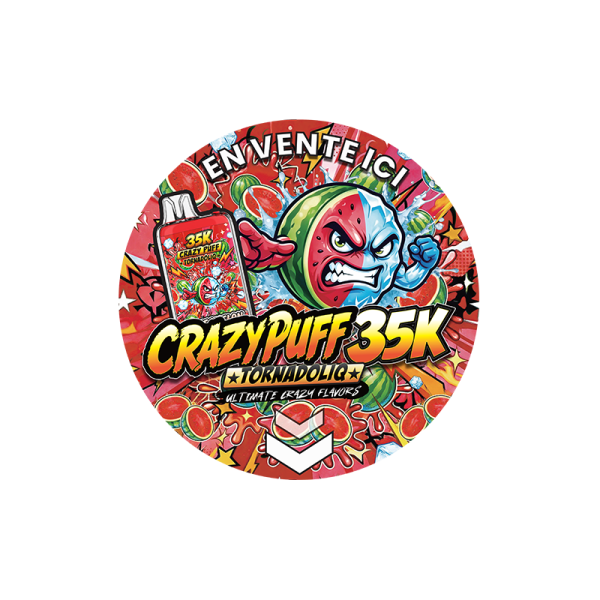 [PLV]  Sticker FR/EN - Crazy Puff by Tornadoliq