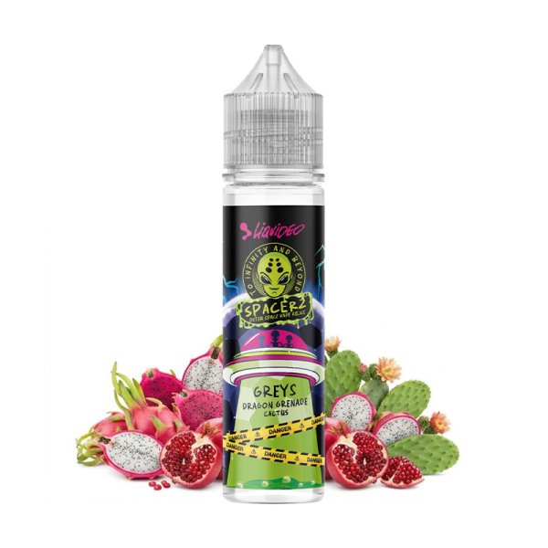 Greys (Fruit du Dragon/Grenade/Cactus) 0mg 50ml - Spacerz by Liquideo