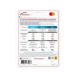 2 Cartes de Paiement Prépayées Rechargeables - Transcash
