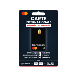 1 Carte International Prépayée Rechargeable - Transcash