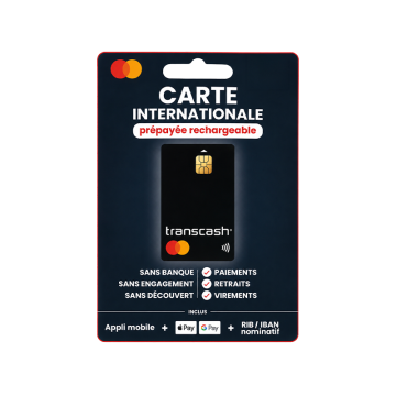1 Rechargeable International Prepaid Card - Transcash