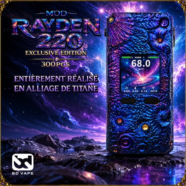 Mod Rayden 220 Volcano Big Bang - BD Vape