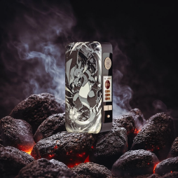 Mod dotBox 220 V2 220W 2x18650 Gravé Dracaufeu - Dotmod