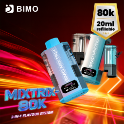 Mixtrix 80k + 4 E-liquids 850mAh 20ml / 2% - Bimo