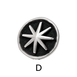 Emblem in 925 Sterling Silver - Thunder Cloud