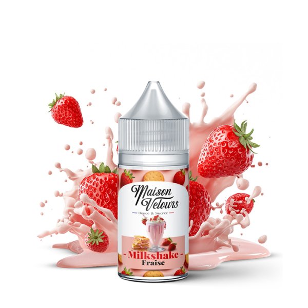 Concentrate Milkshake Fraise 30ml - Maison Velours