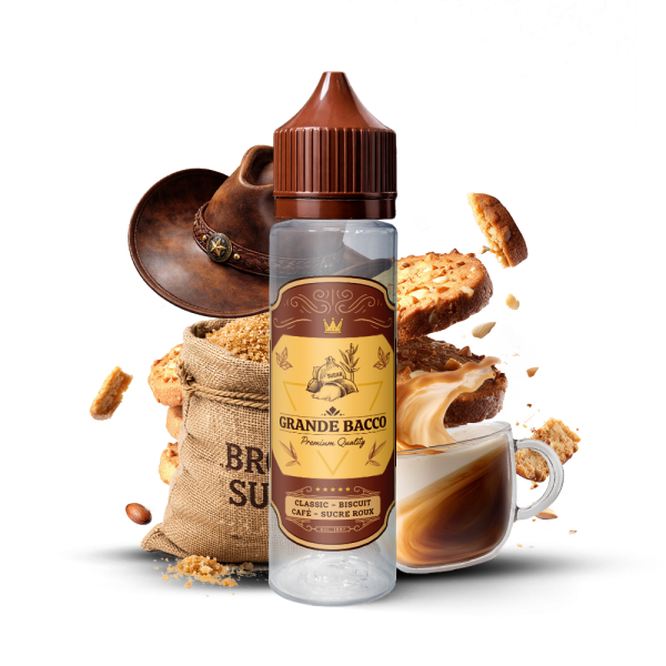 Classic Biscuit Café Sucre Roux 0mg 50ml - Grande Bacco