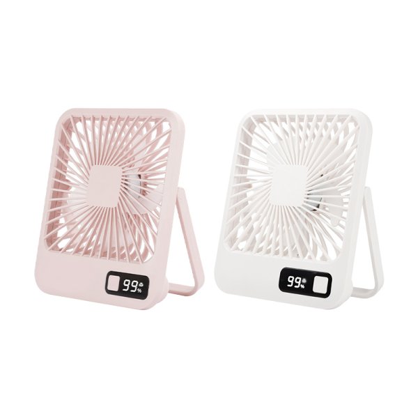 Mini USB Desk Fan with Digital Display