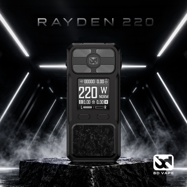 Mod Rayden 220 Full Black - BD Vape