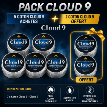 5 Coton Cloud 9 Purchased, 2 Coton Cloud 9 Free - Cloud 9