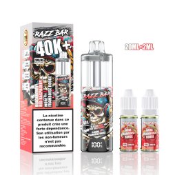 Pack 40K+ 850mAh 20ml / 2% - RazzBar
