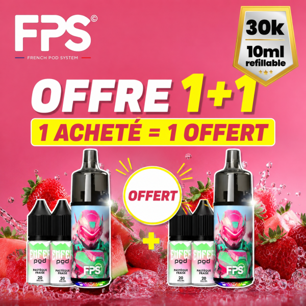 1 Tank 30k Achetés, 1 Offert 1000mAh 10ml / 2% - FPS