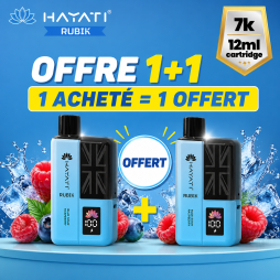 1 Rubik 7K Acheté, 1 Offert 850mAh 2+10ml / 2% - Hayati