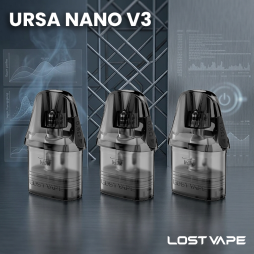 Cartouches Ursa Series V3 0.6/0.8/1.0Ω 2.5ml (3pcs) - Lost Vape