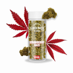 Strawberry Haze CBD Flower (15g) - Greeneo