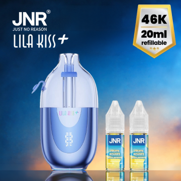 Lila Kiss 46k+ + 2 E-liquids 1000mAh 20ml / 2% - JNR