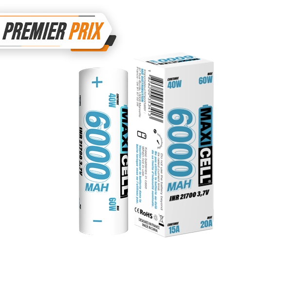 Battery 21700 20A 6000mAh - Maxi Cell