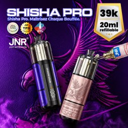 Shisha Pro 39K + 2 E-liquides 1100mAh 20ml / 2% - JNR