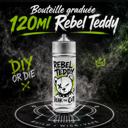 Bouteille graduée 120ml Bob Skull