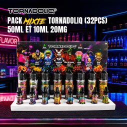 Tornadoliq Mixed Pack (16pcs 10ml + 16pcs 50ml) + 1 Free Display Stand – Tornadoliq