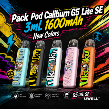 Pack Pod Caliburn G5 Lite 3ml 1600mAh New Colors - Uwell