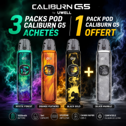 3 Caliburn G5 Pods Kits Purchased, 1 Caliburn G5 Pod Kit Free - Uwell