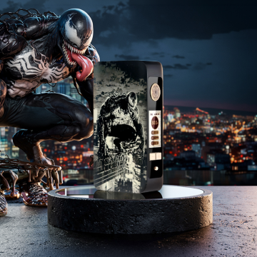 Mod dotBox V2 220W 2x18650 Black Engraved Venom - Dotmod