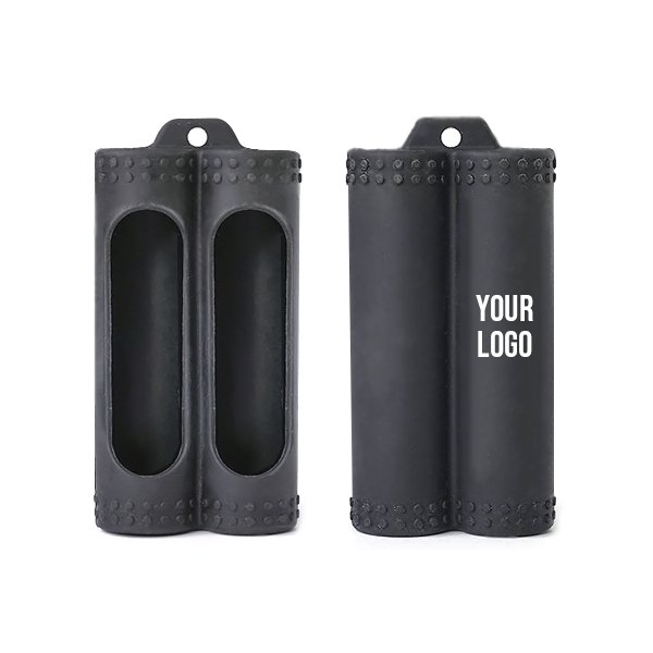 [OEM/ODM] Housse Silicone pour 2 Accus 18650 Personnalisée